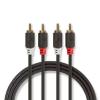 CAVO RCA NEDIS CABP24200AT10 DA 2 RCA MASCHIO A 2 RCA MASCHIO 1.00 m